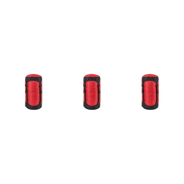 QualitChoice Sac de Compression à Cordon 1/2/3/5 Sac de Rangement pour Accessoires de Camping Randonnée Escalade Rouge/TG 3 Pcs