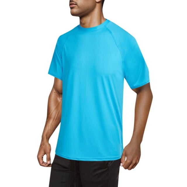 Men's UPF 50+ Short Sleeve Swim Tee - Quick Dry Rash Guard for Hiking, Surfing, Paddle Sports & Beach Activities