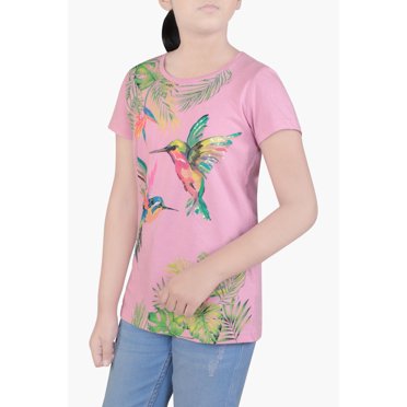GIRL T-SHIRT KNIT HOT PINK