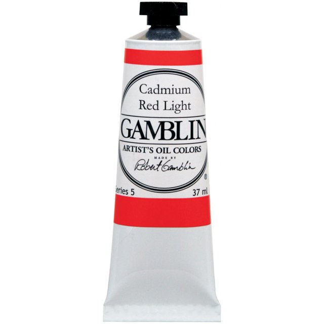 GAMBLIN ARTISTS GRADE G1160 OIL COLOR 37ML CADMIUM RED DEEP