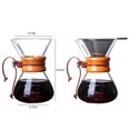thumbnail image 2 of Choosebetter Cafetière Cafetière en Verre Résistant aux Hautes Températures pour Infusion Goutte à Goutte avec Filtre en Acier Inoxydable, 2 of 6