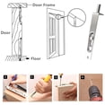 thumbnail image 2 of 2 Pack 4 Pouces Verrou de Porte en Acier Inoxydable Garde de Sécurité Dissimulé, 2 of 7