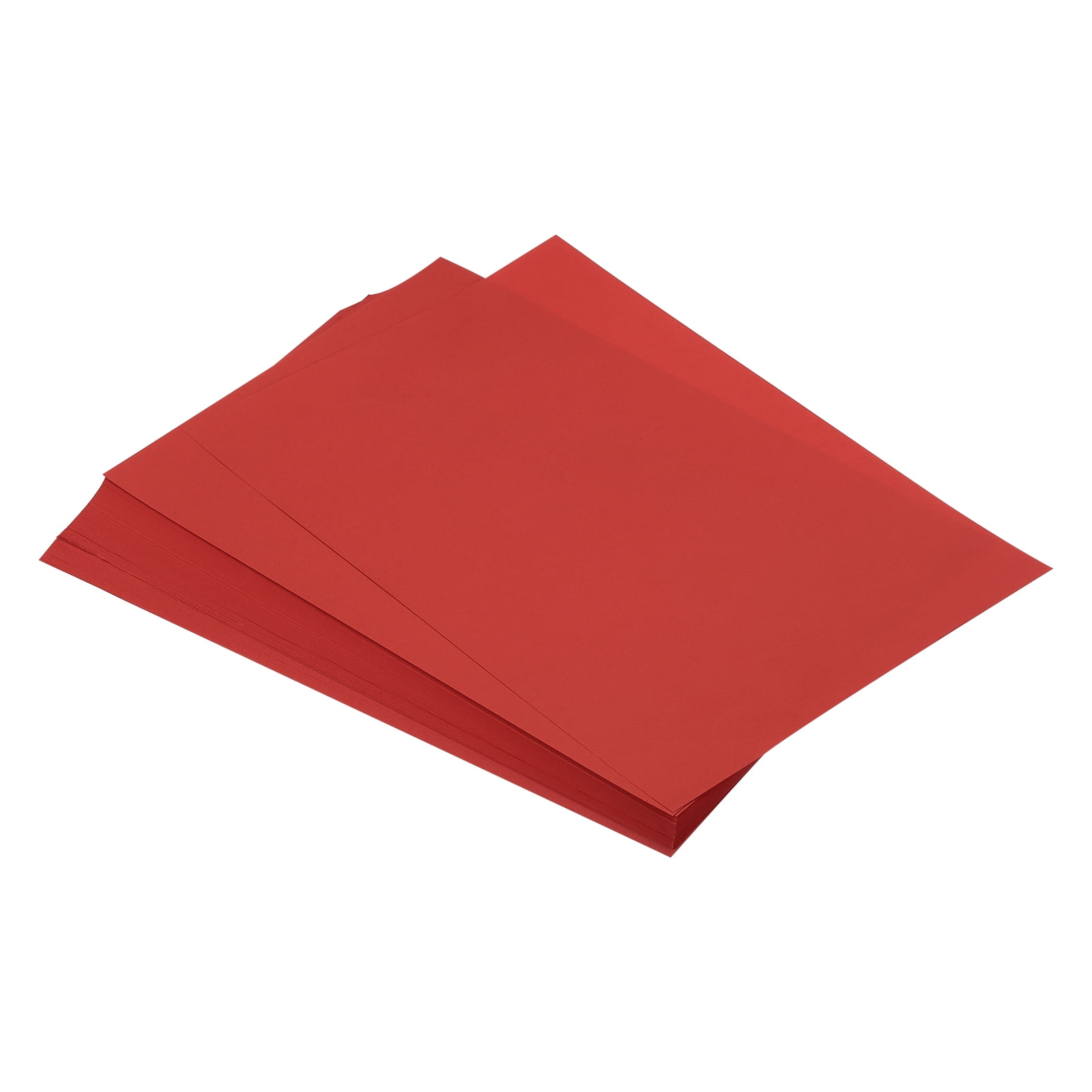 Unique Bargains 125 Sheets A4 Colored Print Copy Paper 8.5' x 11' Origami Paper Printer Paper 80gsm for Printing, Red
