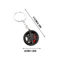 thumbnail image 3 of Meitianfacai Male And Female Small Gift Pendants Car Keychain Alloy Car Wheel Keychain Tire Rim Keychain Car Parts Model Key Chains Car Keyring Pendant, 3 of 4