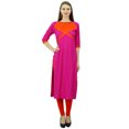 thumbnail image 3 of Phagun Tunique pour Femmes en Coton Kurti Indienne de Designer Kurta Droite, 3 of 7
