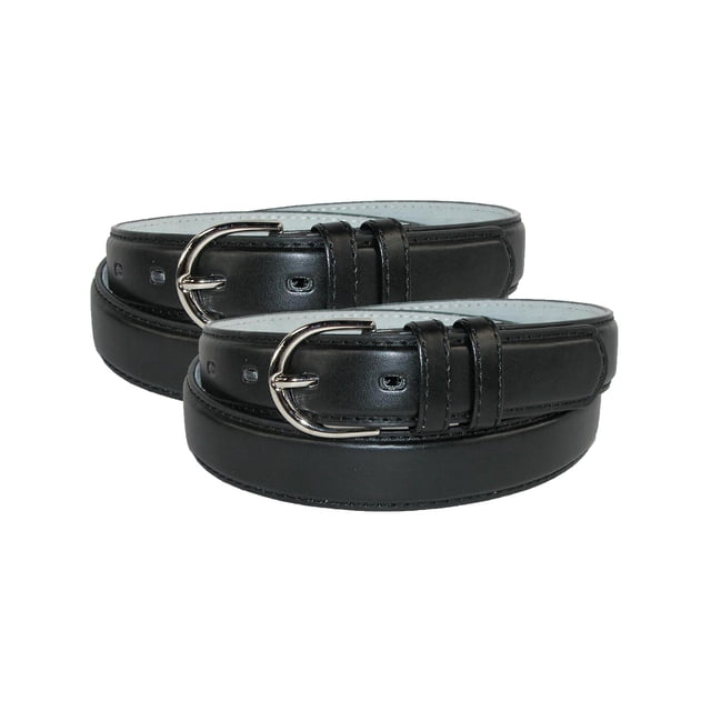 CTM® Ceinture Habillée en Cuir 1 1/8 Pouce (Lot de 2) (pour Femmes)