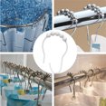 thumbnail image 4 of QualitChoice 12 Pieces Stainless Steel Shower Curtain Hooks Rod Hangers Rings Universal Hardware Accessories Replacement Parts White 1Set, 4 of 6