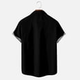 thumbnail image 5 of EGNMCR T-Shirt Décontracté à Manches Courtes Style Hawaïen d'Été pour Homme, 5 of 5