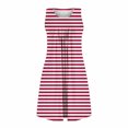thumbnail image 4 of Pyjama pour Femmes Zeophrasy Femmes Imprimé avec Poches Chemises de Nuit Sans Manches Vêtements de Nuit devant Plissé Nuisette Col Rond Robe de Nuit Clearacne Moins de 5, 4 of 7