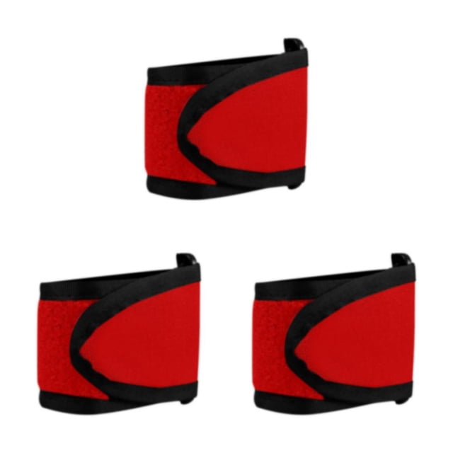 ZheElen Compact Golf Rangefinder Strap Magnetic Range Device Bar Rail Red No Hole 31x7cm 3Set
