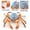 A, variante sur EGNMCR Ensemble Coloré de Simulation de Crabes, Animaux Marins et Petits Animaux, Ornements de Modèle, Figurine d'Animal, Cadeaux d'Anniversaire pour Enfants