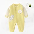 thumbnail image 2 of MeetoTime Baby Clothes Cotton Jumpsuits Warm Long Sleeve Buttons Newborn Infant Rompers Crawling Clothes 2-24M, 2 of 5