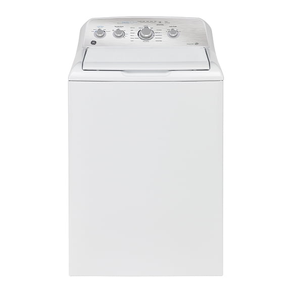 GE Laveuse à Chargement par le Dessus de 4,9 Pi3 avec Cycle SaniFresh, Blanche - GTW451BMRWS