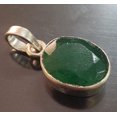 thumbnail image 2 of Pendentif Émeraude en Argent Sterling 925 Pendentif Émeraude Fait Main, 2 of 4
