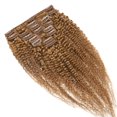 thumbnail image 2 of Afro Kinky Curly Double Weft Clip in Human Hair Extensions Full Head For Women, 2 of 6