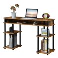 thumbnail image 3 of Designs2Go Bureau d'Étudiant Sans Outils avec Étagères, Fini Bois Muscade, 3 of 6