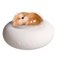 thumbnail image 1 of USB Rechargeable Cute Silicone Pet Spaceship Bedside Lamp Cat Cute Lamp Night Light, 1 of 9