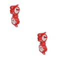 thumbnail image 1 of Decodeary Support de Lampe en Plastique Métal Antichoc Support Rotatif à 360 Degrés Fournitures de Cyclisme Rouge/blanc 2Ensemble, 1 of 6