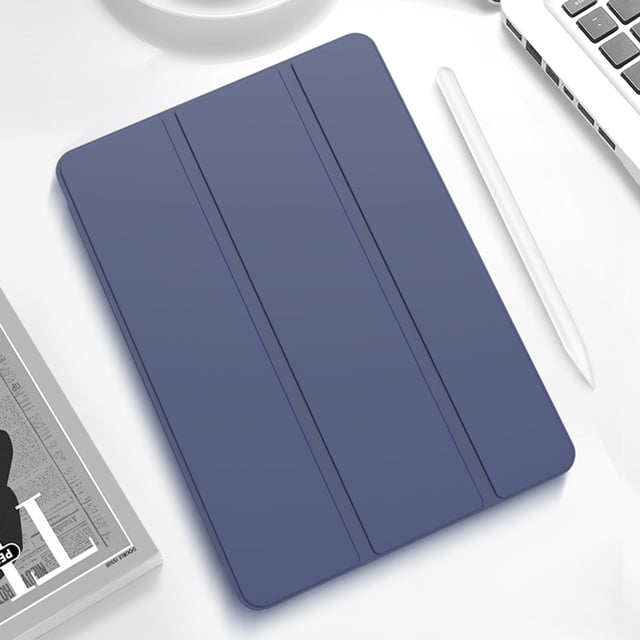 Tablet Case For 2020 iPad 10.2 Case iPad 8th 7th 9th Generation Cover PU Leather Tablet Cover for iPad 7 8 9 10.2 2019 2020 2021 Navy Blue iPad 10.2 7th Gen
