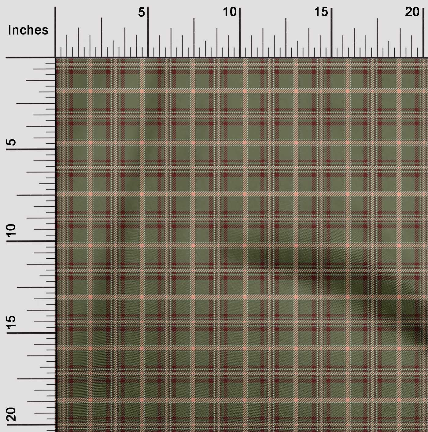 oneOone Cotton Silk Fabric Tartan Check Decor Fabric Printed BTY 42 Inch Wide