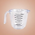 thumbnail image 1 of Clear Plastic Measuring Cup With Scale Small Baking Kitchen Measuring Cup Food Grade Water Cup Milk Measuring Cup With Handle, 1 of 3