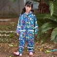 thumbnail image 4 of MIASHUI Manteau de Pluie Imperméable à Capuche pour Tout-Petits Garçons Filles, Veste + Pantalon, Bleu Foncé, 8 Ans, 4 of 8