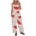 thumbnail image 1 of Birdeem Women Ladies Printed Summer Sleeveless Backless Loose Long Playsuits Rompers Jumpsuit, 1 of 8