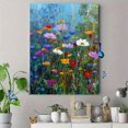 thumbnail image 4 of Qisvanset Tuscan Village Courtyard Canvas Print 12x16 Inch Restaurant Art, 4 of 8