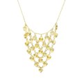 thumbnail image 1 of 14k Yellow Gold Diamond Cut Heart Drop Charm Necklace, 17", 1 of 1