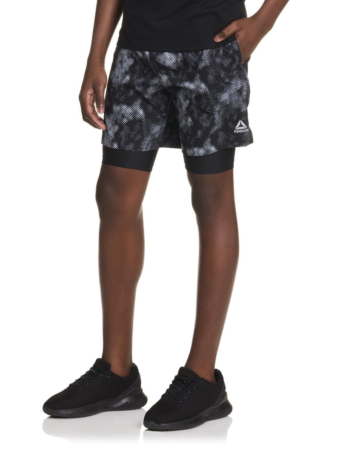 Reebok Boys Perfect Form 2-in-1 Shorts with Compression