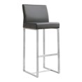 thumbnail image 1 of Tov Furniture Denmark Tabouret de Bar en Acier Inoxydable (Ensemble de 2), Gris, 1 of 9