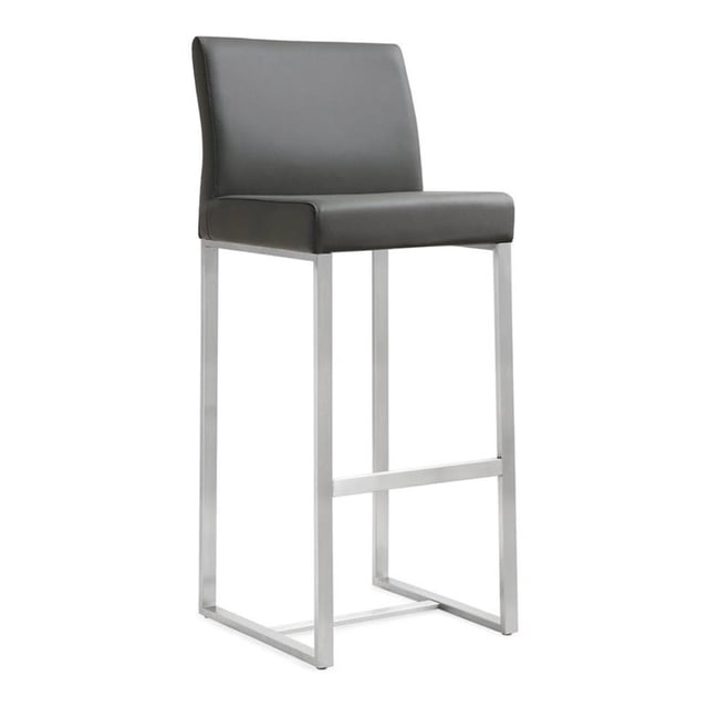 Tov Furniture Denmark Tabouret de Bar en Acier Inoxydable (Ensemble de 2), Gris