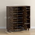 thumbnail image 3 of HOMCOM Shoe Storage Cabinet with 5-tier Cupboard and 5 Open Shelves, 3 of 10