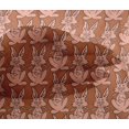 thumbnail image 4 of oneOone Viscose Chiffon Fabric Rabbit Block Printed Fabric 1 Yard 42 Inch Wide, 4 of 4