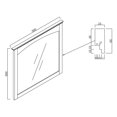 thumbnail image 3 of Imaginations Américaines 36-po. W Wood Mirror Blanc, 3 of 4