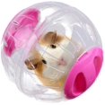 thumbnail image 1 of ZECATL Transparent Cute Pet Hamster Exercise Ball Mini Trot Plastic Toys (Pink), 1 of 7
