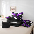 thumbnail image 4 of Erosebridal Geometric Stripe Bedding Queen Size,Abstract Artwork Comforter Sets with Sheets,Geometry Lines Decor,Reversible,Lightweight,7 Pieces, 4 of 5