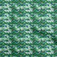 thumbnail image 1 of oneOone Polyester Spandex Green Fabric Abstract Zigzag Fabric For Sewing Printed Craft Fabric By The Yard 56 Inch Wide, 1 of 4