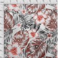 thumbnail image 4 of oneOone Tissu Popeline de Coton Brun Rouille Floral & Feuilles Matériel de Robe Tissu Imprimé Tissu au Mètre 42 Pouces de Large, 4 of 4