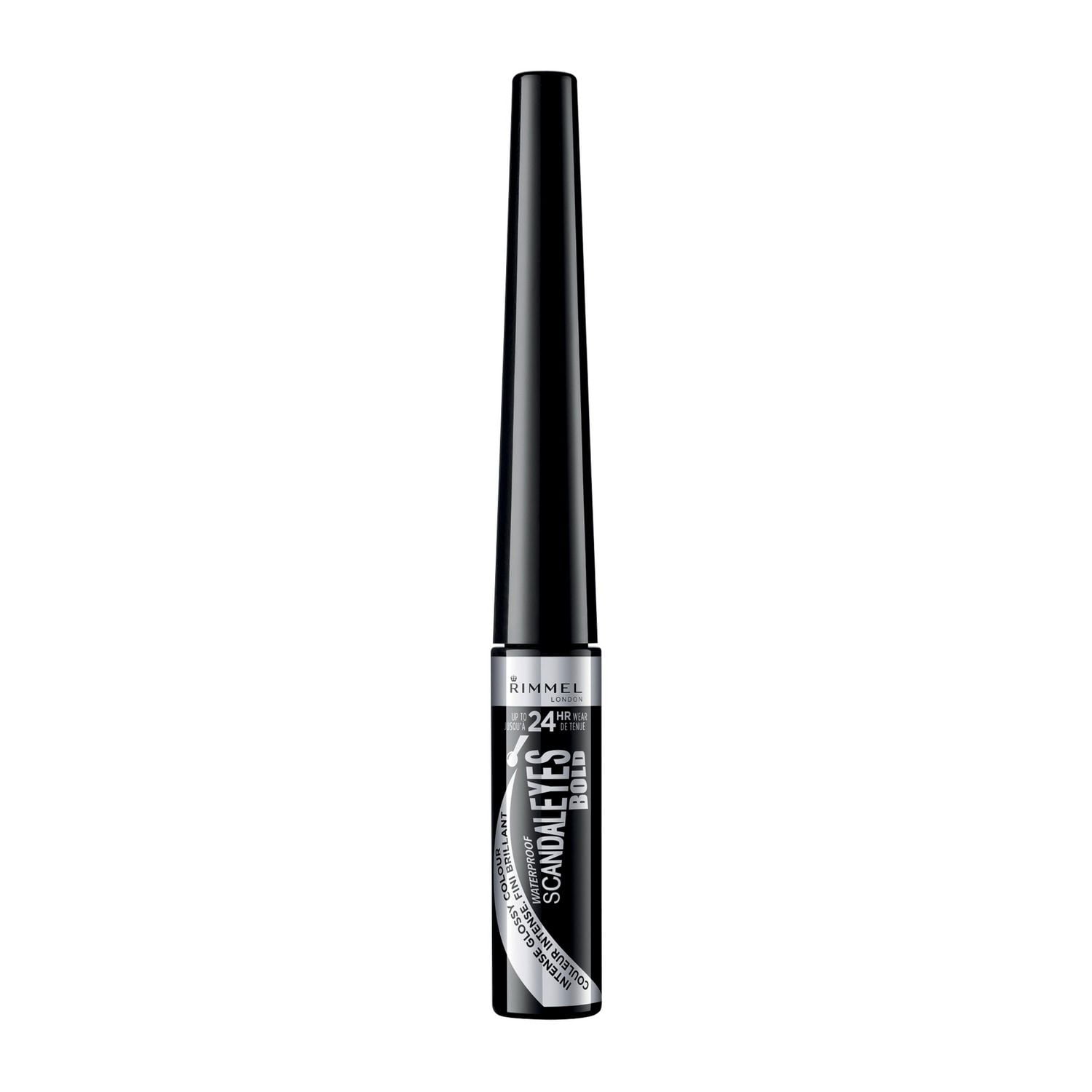 Rimmel Traceur liquide Scandaleyes Bold, couleur brillante intense, formule légère et hydrofuge, tenue jusqu'à 24H, 100% Sans Cruauté