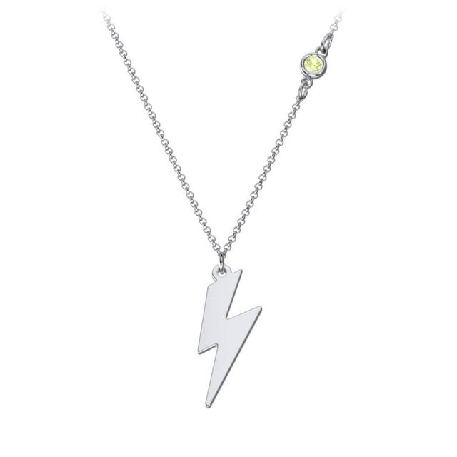 Collier Breloque Éclair avec Pierre Précieuse