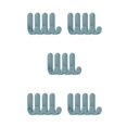 thumbnail image 2 of Decodeary 4PCS/6PCS New Portable Storage Hanger ABS Plastic Hook Self Towel Hanger for Kitchen Bathroom Green 5Set, 2 of 6
