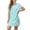 Vert Menthe, variante sur Hontri Chemises de Nuit en Coton pour Femmes - Robes de Nuit pour Femmes, Chemises de Nuit pour Femmes en Coton, T-Shirt de Nuit à Manches Courtes Imprimé, Chemise de Nuit Douce
