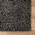 thumbnail image 4 of Unique Loom Solo Solid Shag Collection Tapis Moderne en Peluche Luxuriant et Doux, 7 Pi 0 x 10 Pi 0, Gris Graphite, 4 of 5