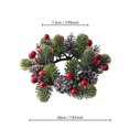 thumbnail image 3 of Candle Rings Wreaths Centerpiece Fall Table Decorations Holiday Party Decor For Christmas, Czzoypi Candle Rings Wreaths Centerpiece Fall, 3 of 7