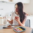 thumbnail image 4 of Avdolw 18cm Square Fruit Tray - Stylish & Spacious for Home Coffee Table, Easy Clean Snack & Candy Dish (Food Tray Only), 4 of 5