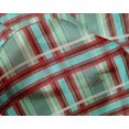 thumbnail image 4 of oneOone Silk Tabby Fabric Madras Check Printed Fabric 1 Yard 42 Inch Wide, 4 of 4