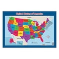 thumbnail image 1 of USA Map for Kids - United States Wall/Desk Map (18" x 26" Laminated), 1 of 3