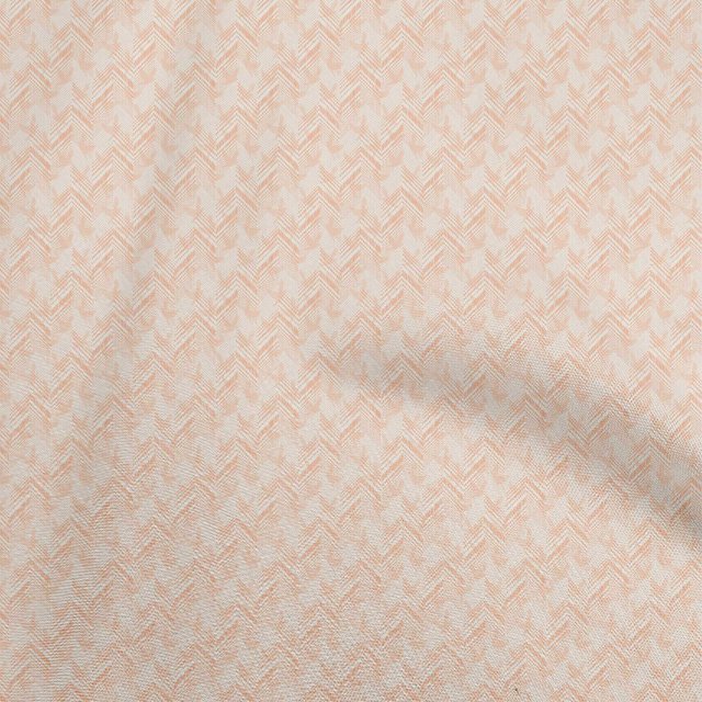 oneOone Velvet Peach Fabric Chevron Craft Projects Decor Fabric Printed By The Yard 58 Inch Wide