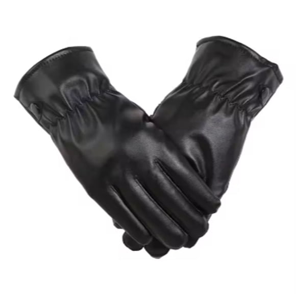 Women’s Faux Leather Gloves – Touchscreen Winter Gloves  - Water Resistant - Insulated Fleece - by North Gloves